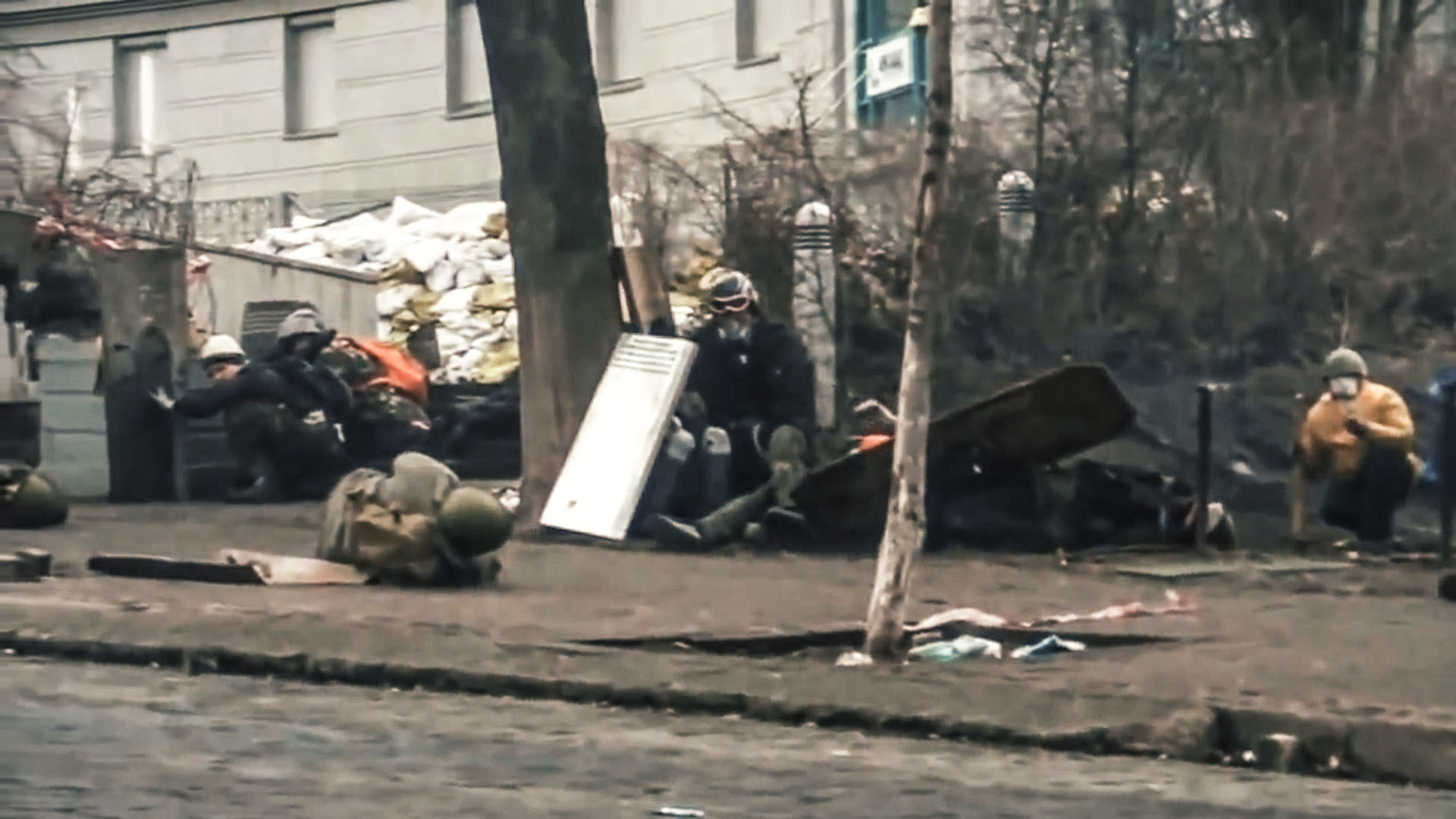 20 февраля 2014 г. Ул. Институтская. Стопкадр из фильма «ПЕРЕЛОМ»