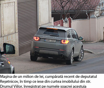 Averea deputatului Reşetnicov: două case, apartament, spaţii comerciale, maşină de un milion şi o soţie cu afaceri de succes