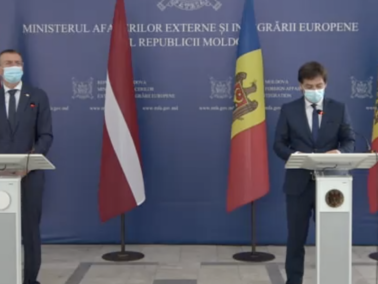 The Latvian Minister of Foreign Affairs, Edgars Rinkēvičs, Pays a Visit to Moldova