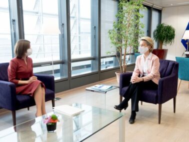 Maia Sandu Meets the President of the European Commission, Ursula von der Leyen