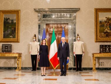 President Sandu Meets Italian President Sergio Mattarella on Her Official Visit to Rome