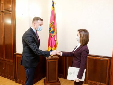 Sandu Meets the Lithuanian Minister of Foreign Affairs