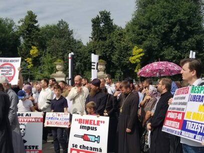 Priests and Believers Protest Against Compulsory Vaccination