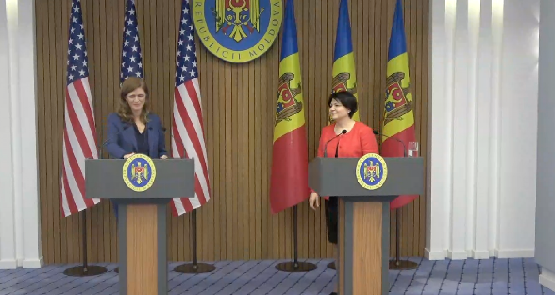 Prime Minister Natalia Gavrilița and the USAID administrator, Samantha Power, Held a Press Conference after Their Meeting in Chișinău