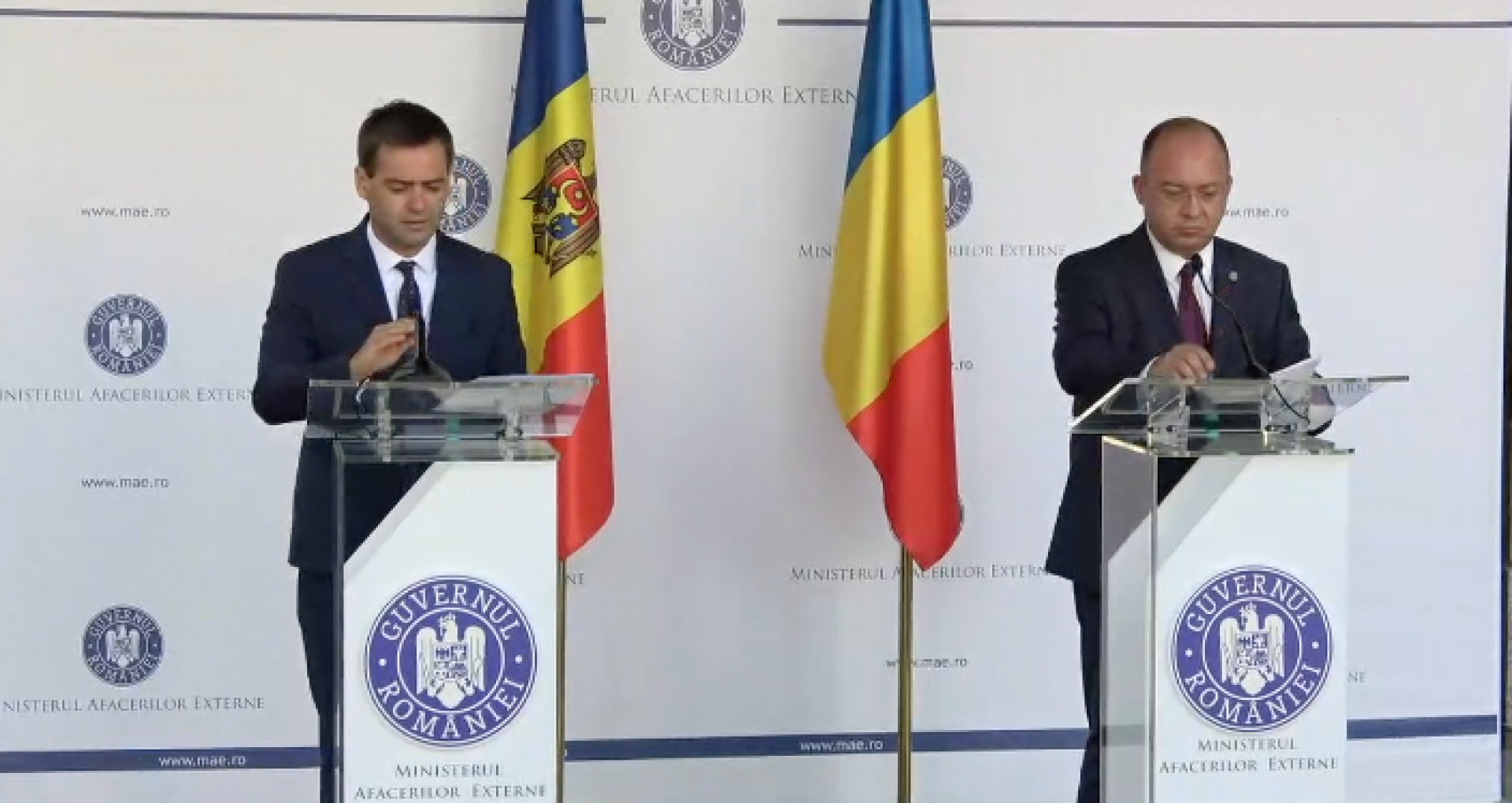 Moldova’s Minister of Exterior, Nicu Popescu, Met in Bucharest with Romania’s Minister of Exterior, Bogdan Aurescu