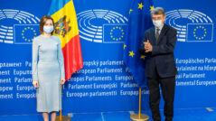 Maia Sandu Met with David Sassoli, the President of the European Parliament