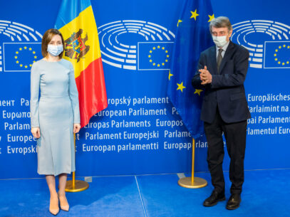 Maia Sandu Met with David Sassoli, the President of the European Parliament