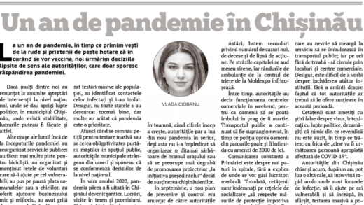 A Year of Pandemic in Chișinău