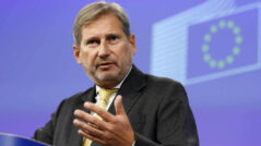 When can macrofinancial assistance be resumed, according to EU Commissioner Johannes Hahn