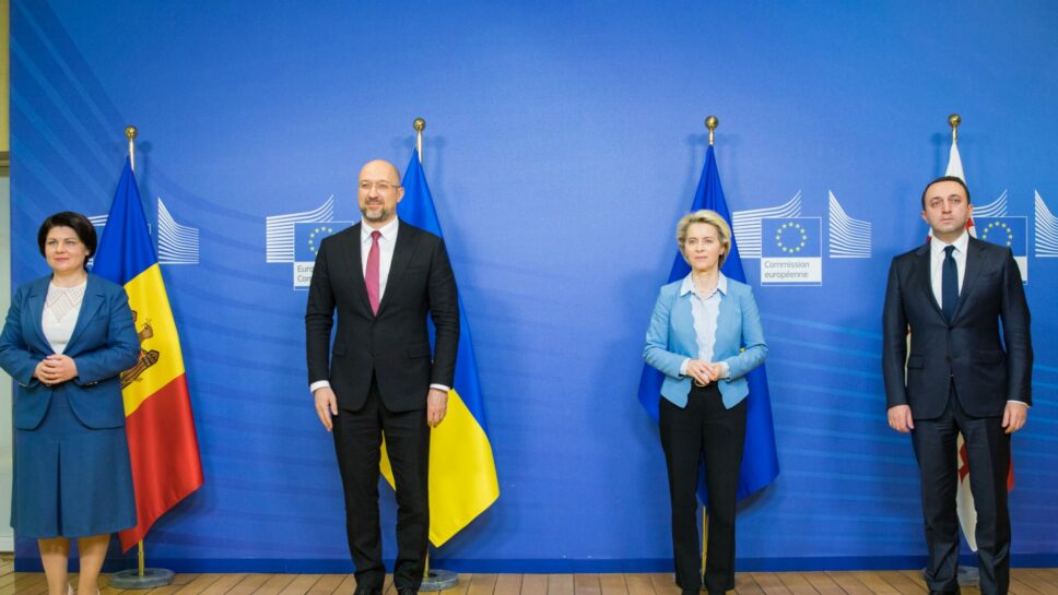 The Prime Ministers of Moldova, Ukraine, and Georgia Met with the President of the European Commission, Ursula Von Der Leyen