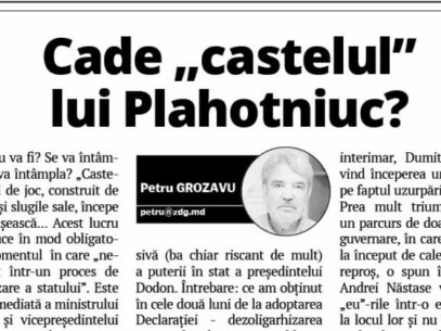 Is Plahotniuc’ s Castle Falling?