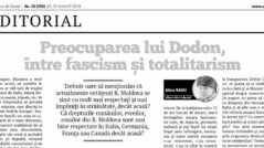 Dodon’s concern, between fascism and totalitarianism