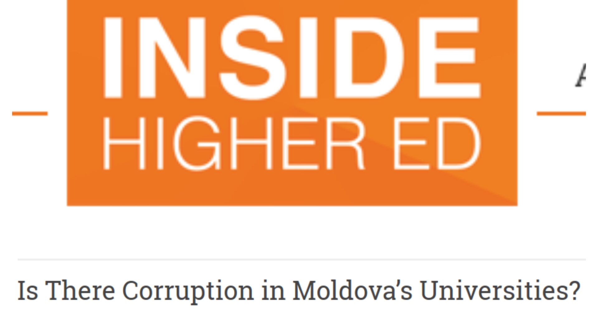 Op-Ed: Is There Corruption in Moldova’s Universities?