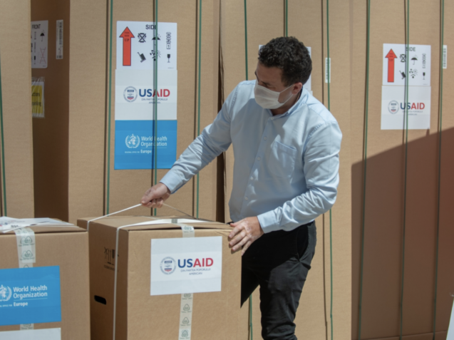 WHO and USAID Donate Equipment to Support the Healthcare System in the Fight Against the COVID-19 Pandemic