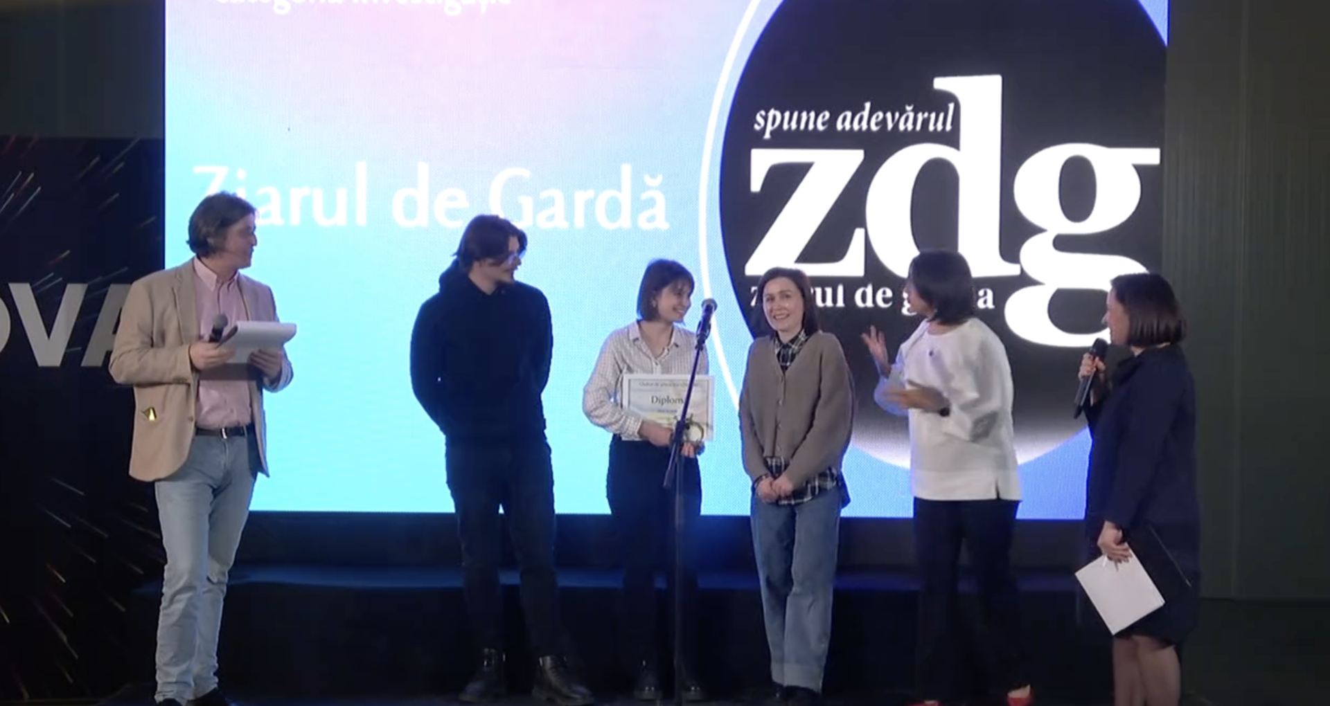 Ziarul de Gardă won two awards at the “Journalists of the Year 2022” Gala