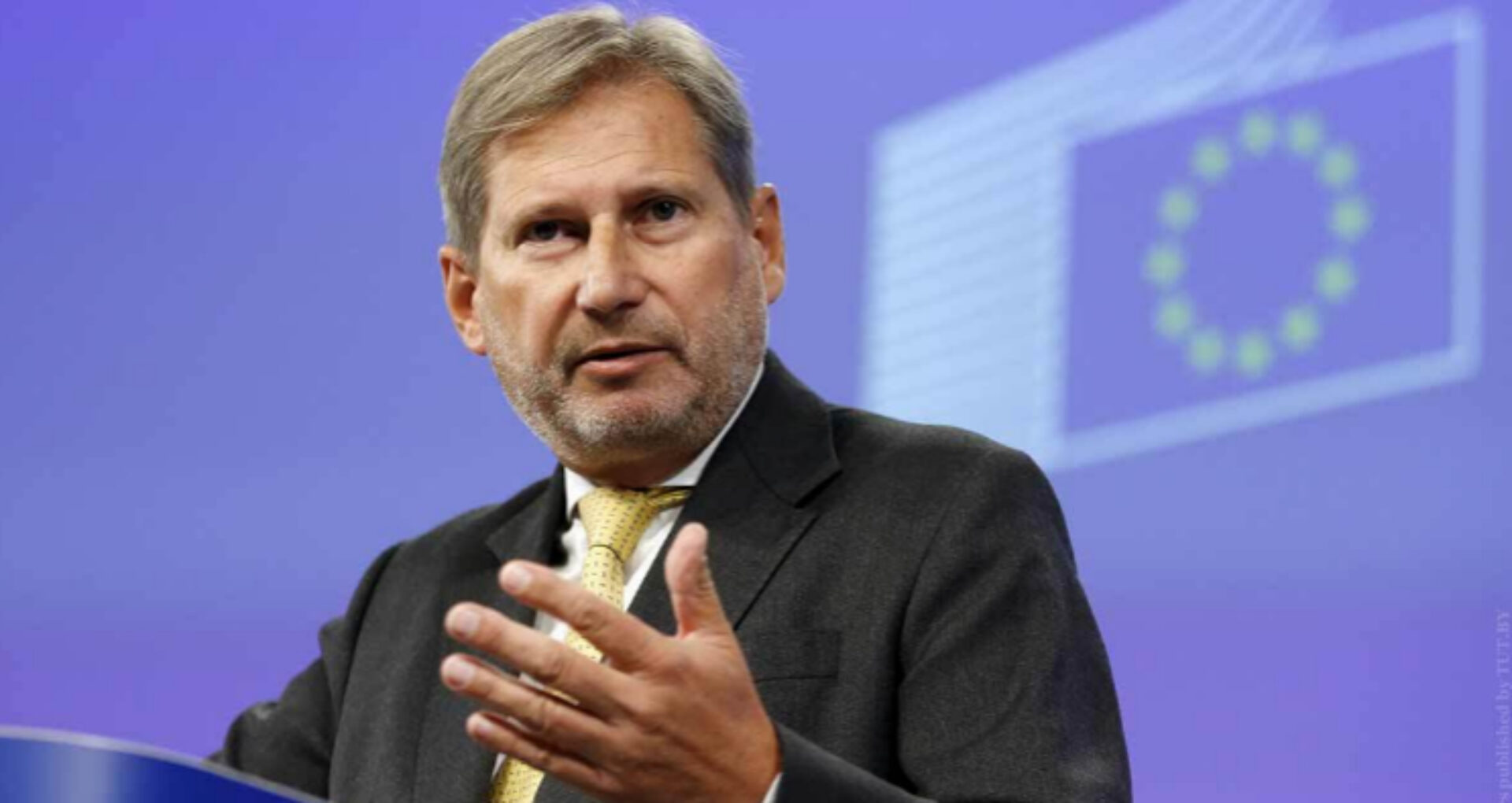 When can macrofinancial assistance be resumed, according to EU Commissioner Johannes Hahn