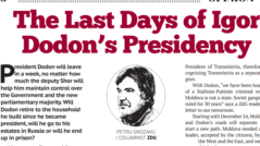 The Last Days of Igor Dodon’s Presidency