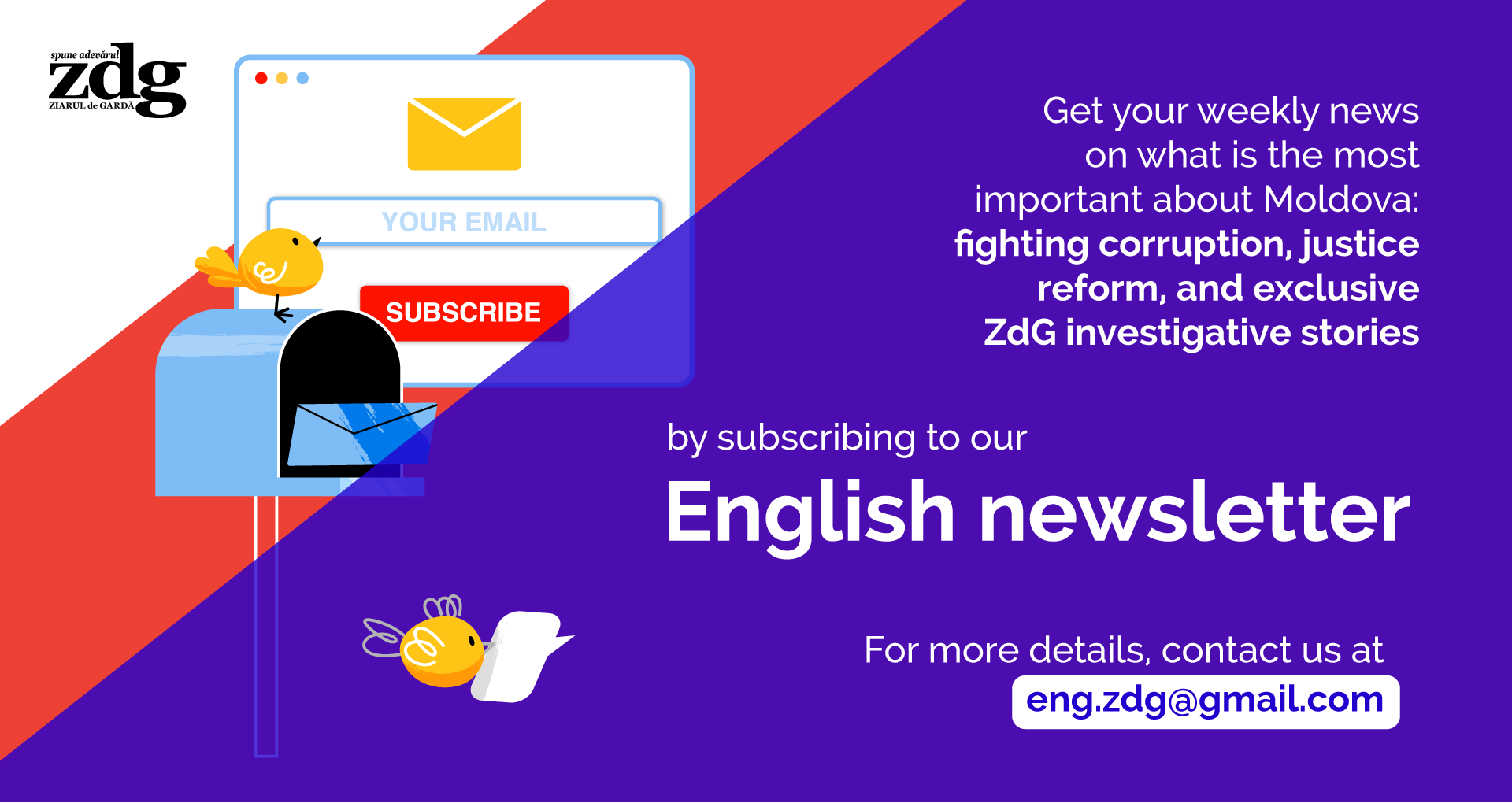 The ZdG English newsletter is back – sign up now!