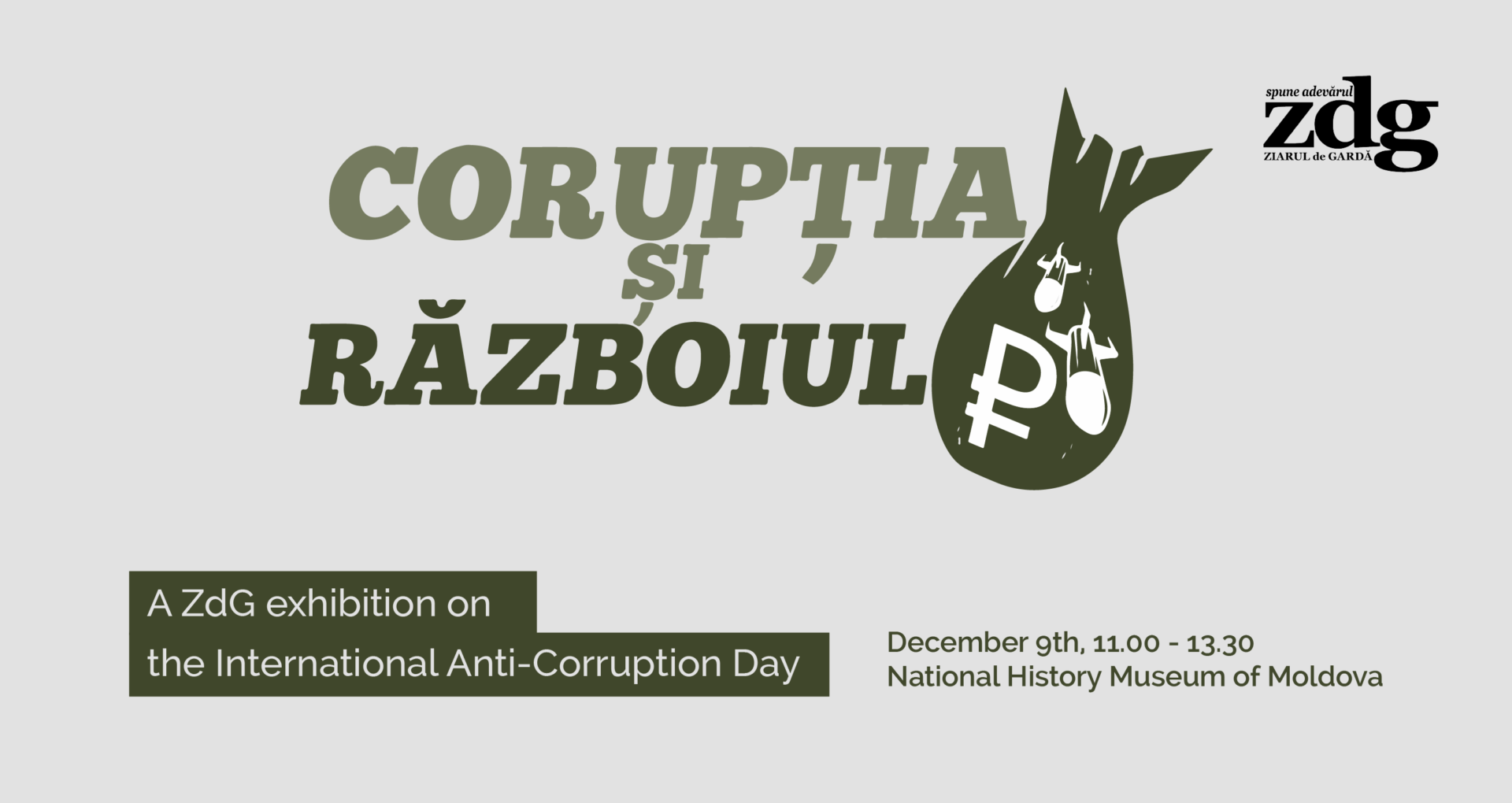 INVITATION: Corruption and war. A ZdG exhibition on the International Anti-Corruption Day