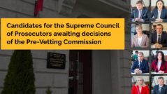 Two more candidates for the Superior Council of Magistracy, heard by the Pre-Vetting Commission