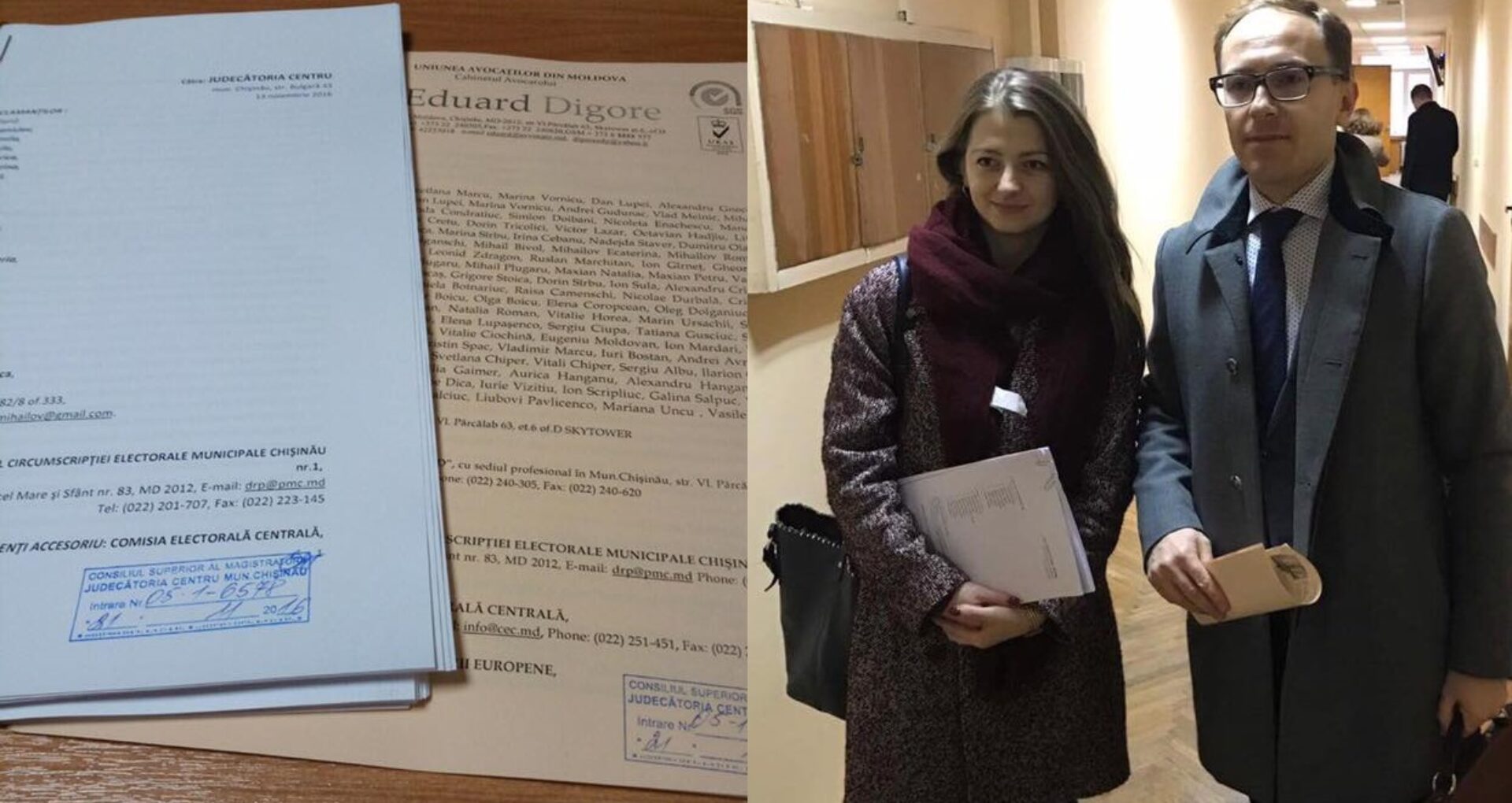 (FOTO) Avocații diasporei au depus două cereri de chemare în judecată a CEC-ului