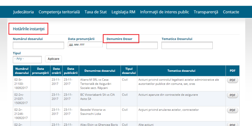 Portalul instantelor de judecata dosare Portalul instantelor de judecata dosare