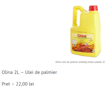 ZdG: Uleiul de palmier, camuflat în produsele de panificație din Moldova