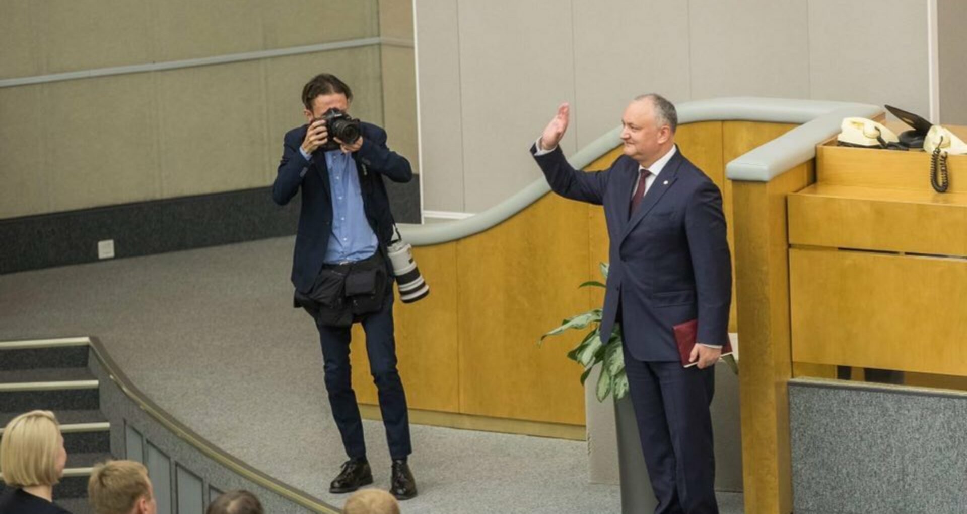 VIDEO/ Igor Dodon în plenul Dumei de Stat: Pacea de pe Nistru a fost restaurată datorită operațiunii de menținere a păcii