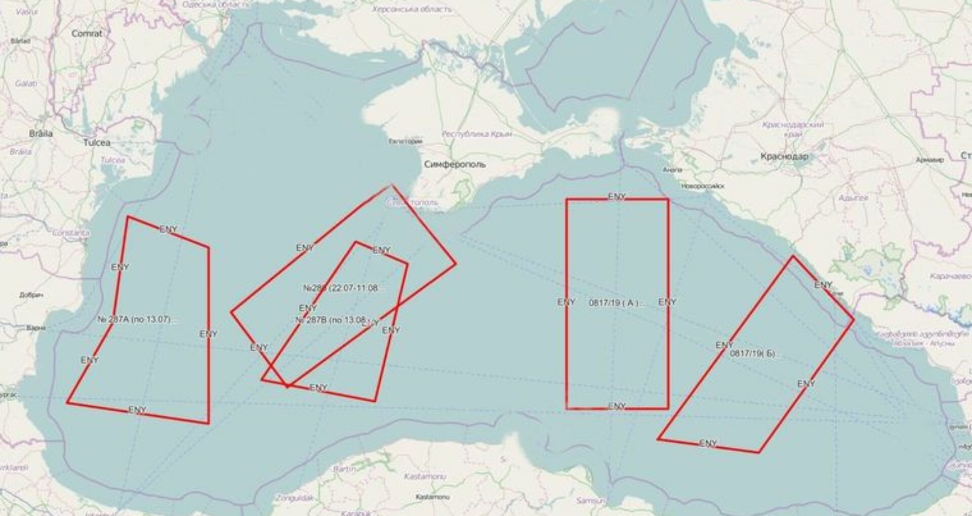 Rusia a blocat peste un sfert din suprafaţa Mării Negre