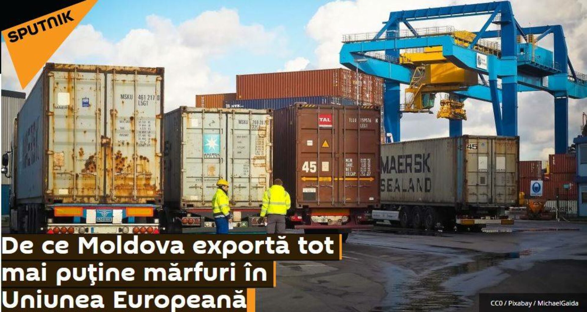 Speculații despre exporturile moldovenești: Sputnik vede scăderea exporturilor în UE, dar nu vede scăderea și mai mare în cazul CSI