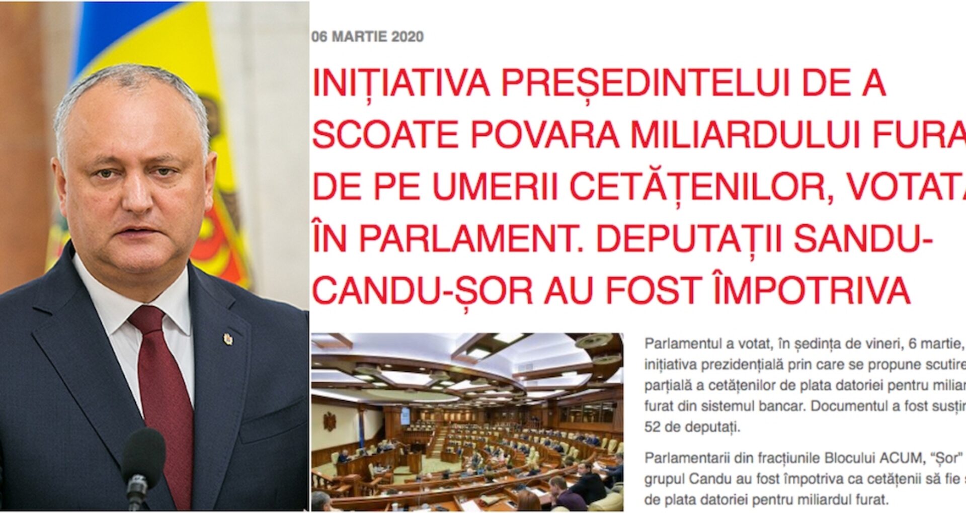 Cum președintele NU a anulat legea „miliardului furat” și ce prevede proiectul de „reducere” a datoriei puse pe umerii cetățenilor