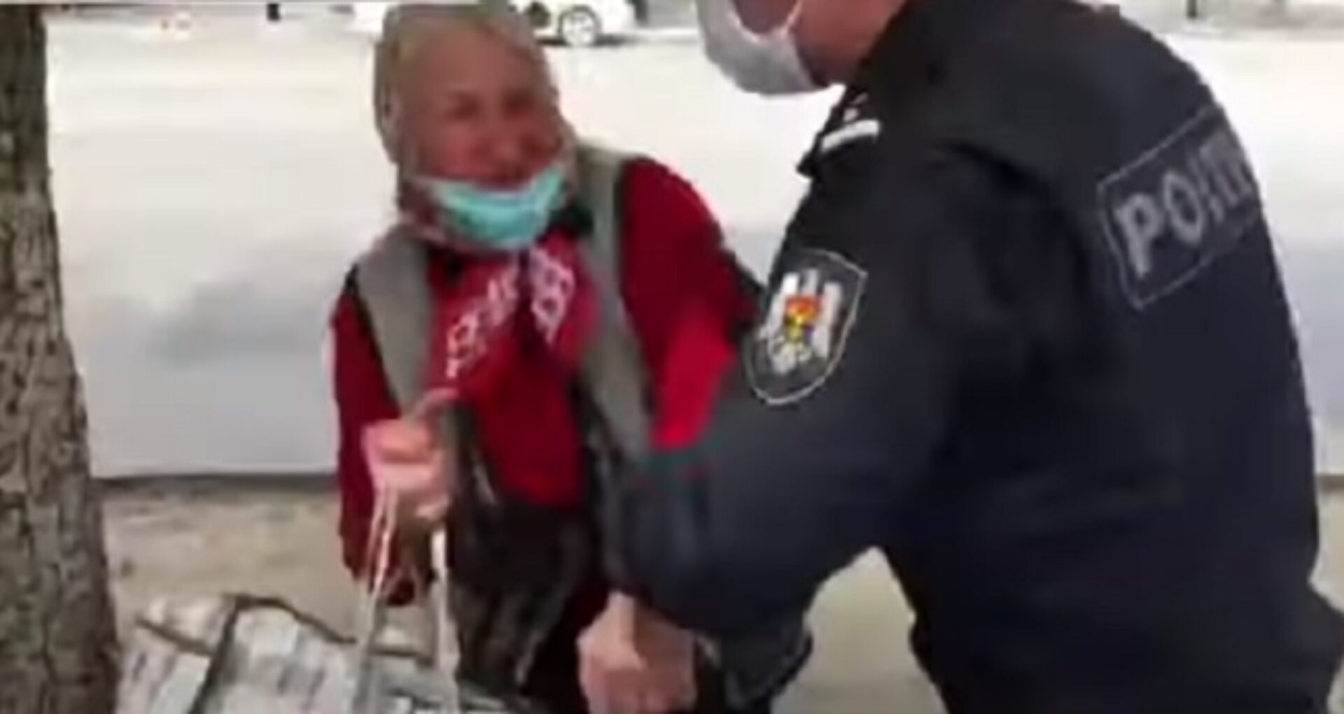 A fost lansată o petiție online prin care se cere demisia polițistului care a tras de mână o femeie care vindea verdețuri pe o stradă din capitală