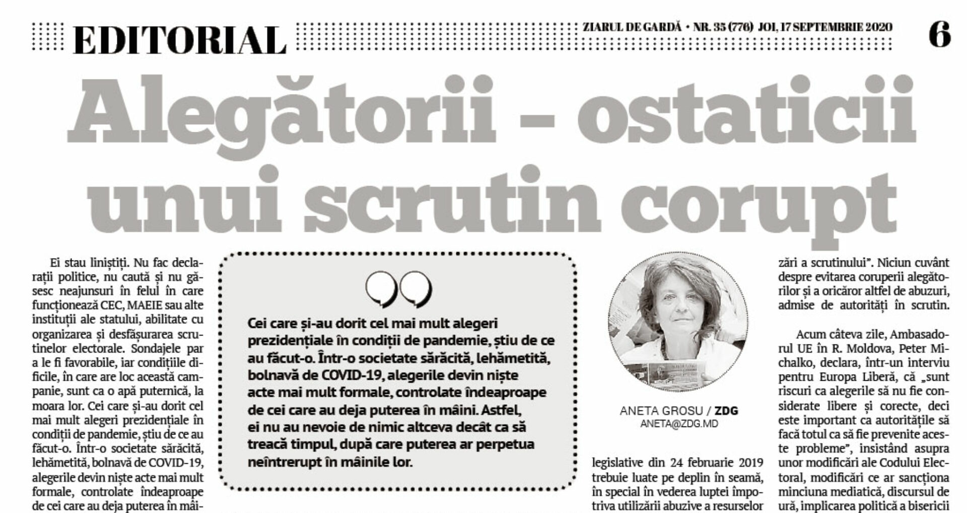 Alegătorii — ostaticii unui scrutin corupt