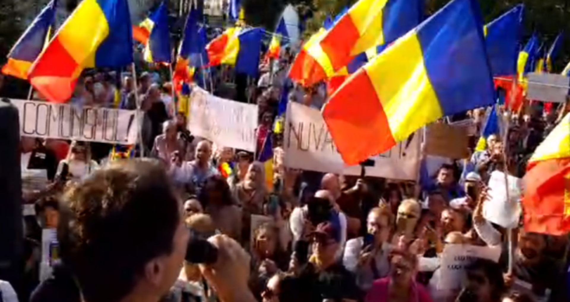 Protest anti-măști în București. Medicii sunt îngrijorați: „E o lipsă de respect față de pacienți și personalul medical”