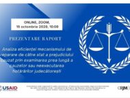 LIVE/ „Cât ne costă justiția întârziată?”. Centrul de Resurse Juridice prezintă un raport în acest sens