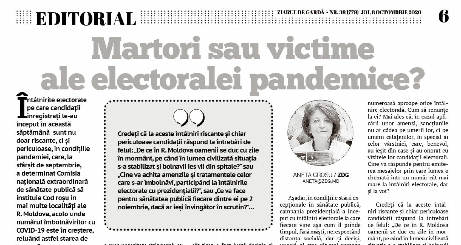 Martori sau victime ale electoralei pandemice?