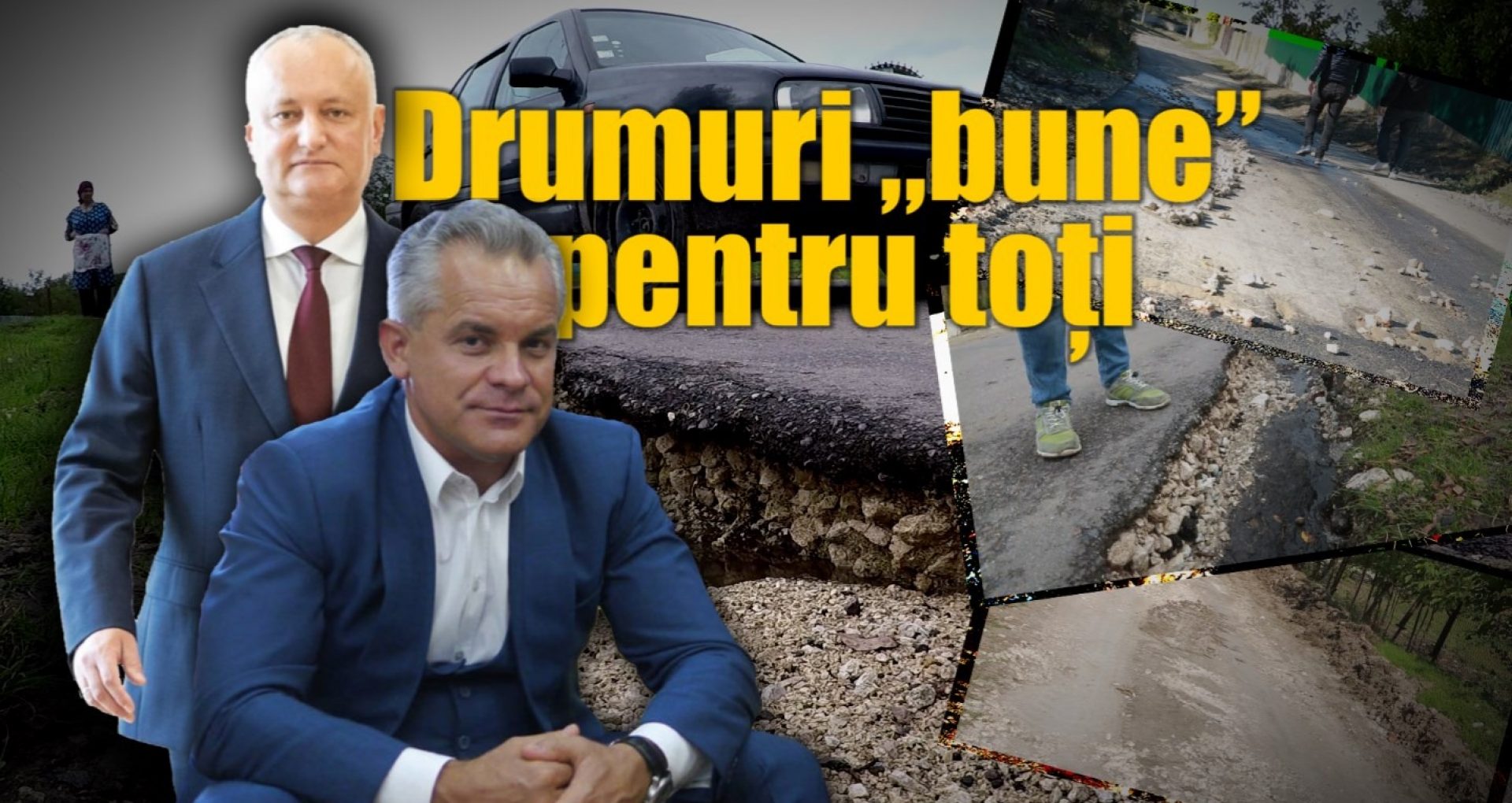 Milioanele din drumuri „bune”, spălate de ploaie