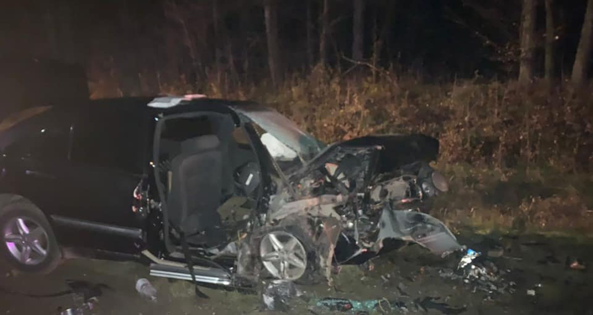 FOTO/ Poliția: Accidentul fatal din raionul Strășeni s-ar fi produs din cauza unei depășiri periculoase