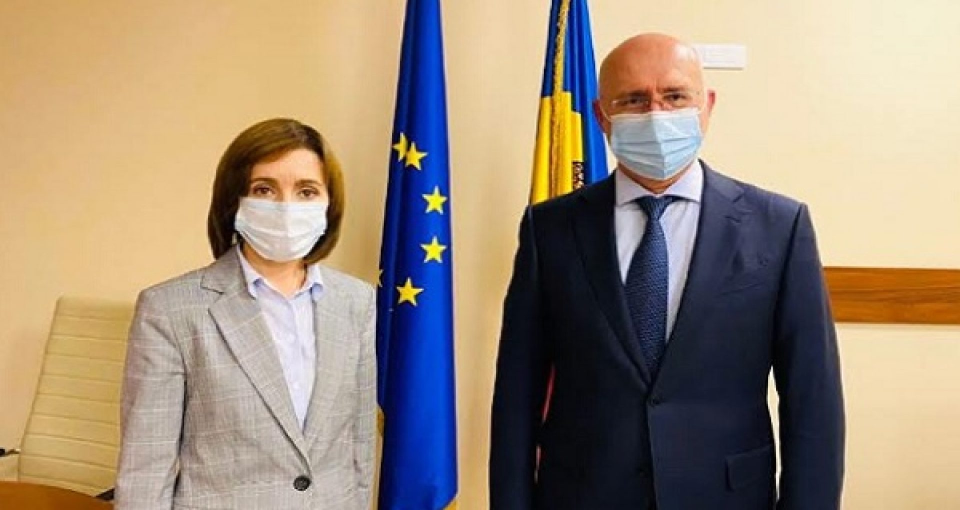 Liderul PDM, Pavel Filip, s-a întâlnit cu președintele ales al R. Moldova, Maia Sandu