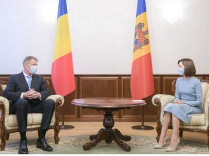 Declarație comună a președinților Sandu și Iohannis: „Locul firesc al R. Moldova se află în familia europeană”