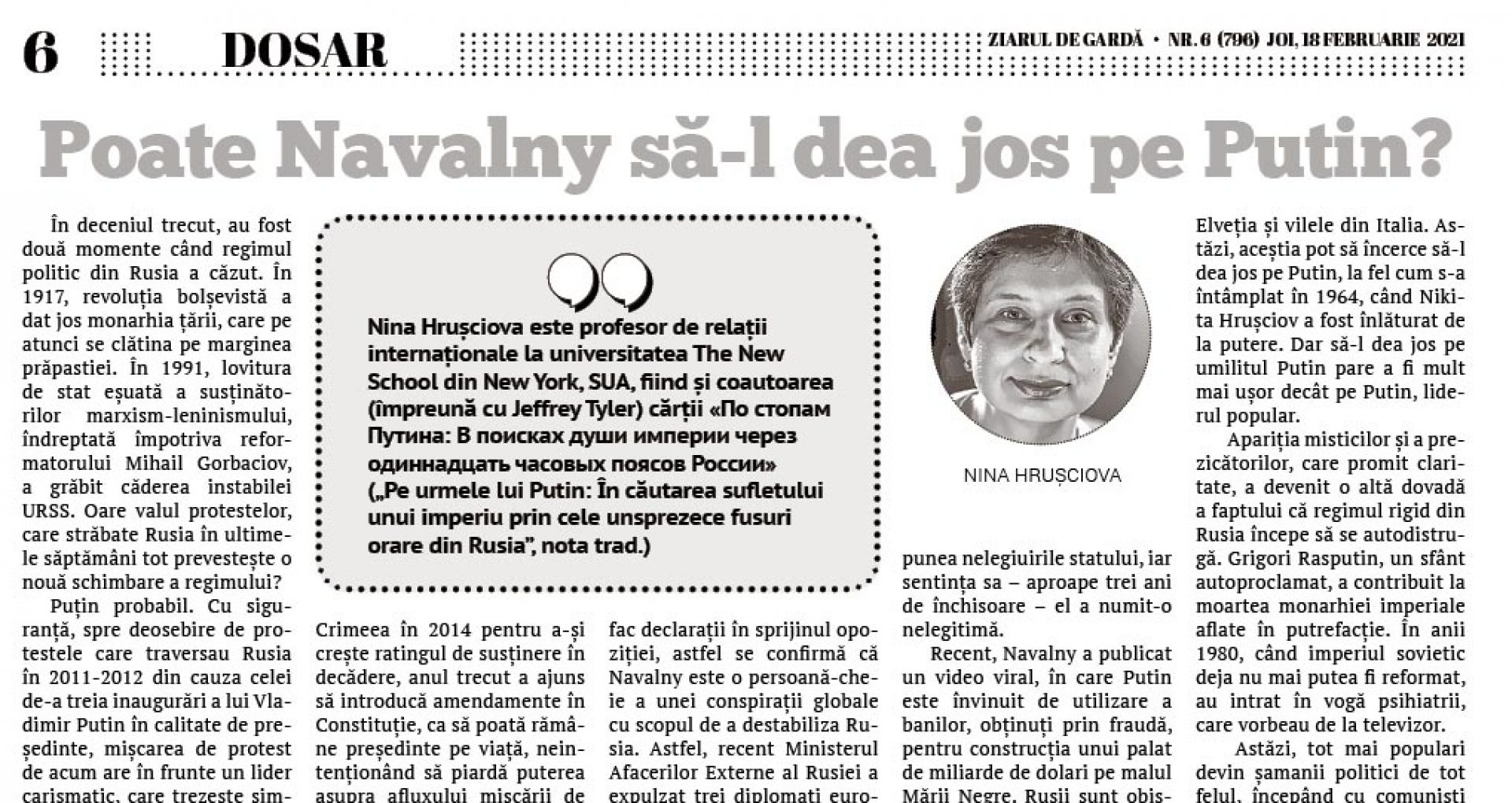 Poate Navalny să-l dea jos pe Putin?