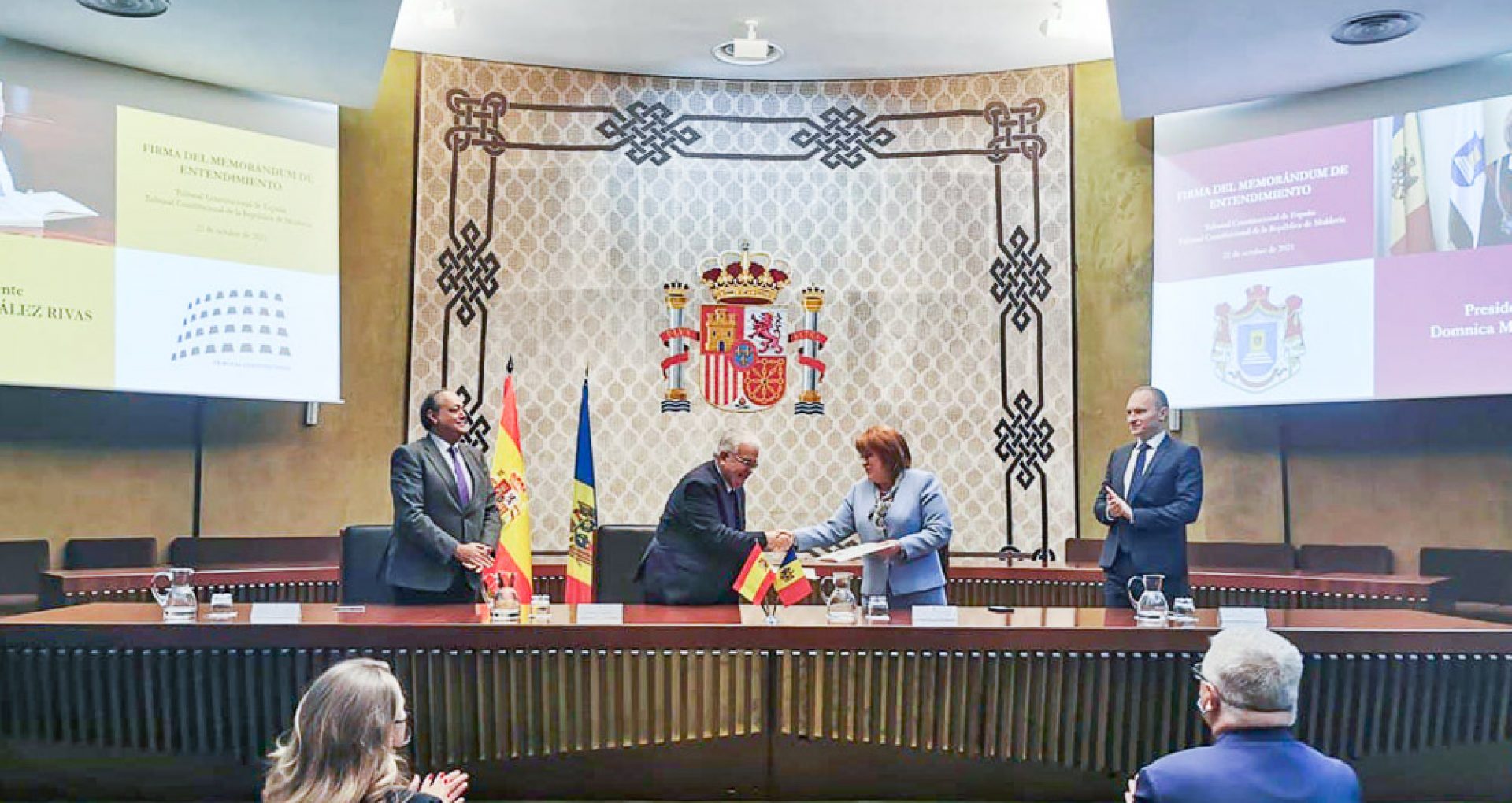 FOTO/ Curtea Constituțională a R. Moldova a semnat un memorandum de înțelegere cu Tribunalul Constituțional al Regatului Spaniei