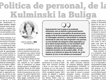 EDITORIAL: Politica de personal, de la Kulminski la Buliga