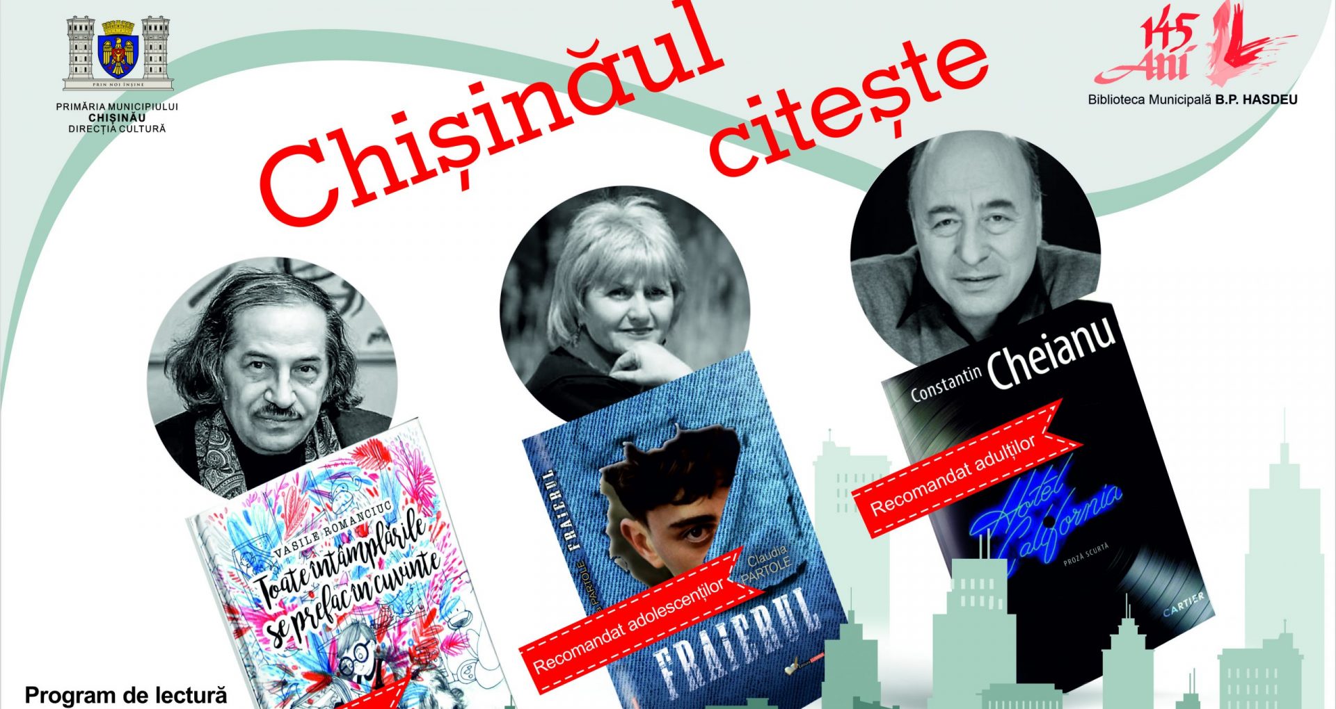 Biblioteca Municipală „B.P. Hasdeu” anunță demararea Programului de lectură „Chișinăul citește” – Ziarul de Gardă