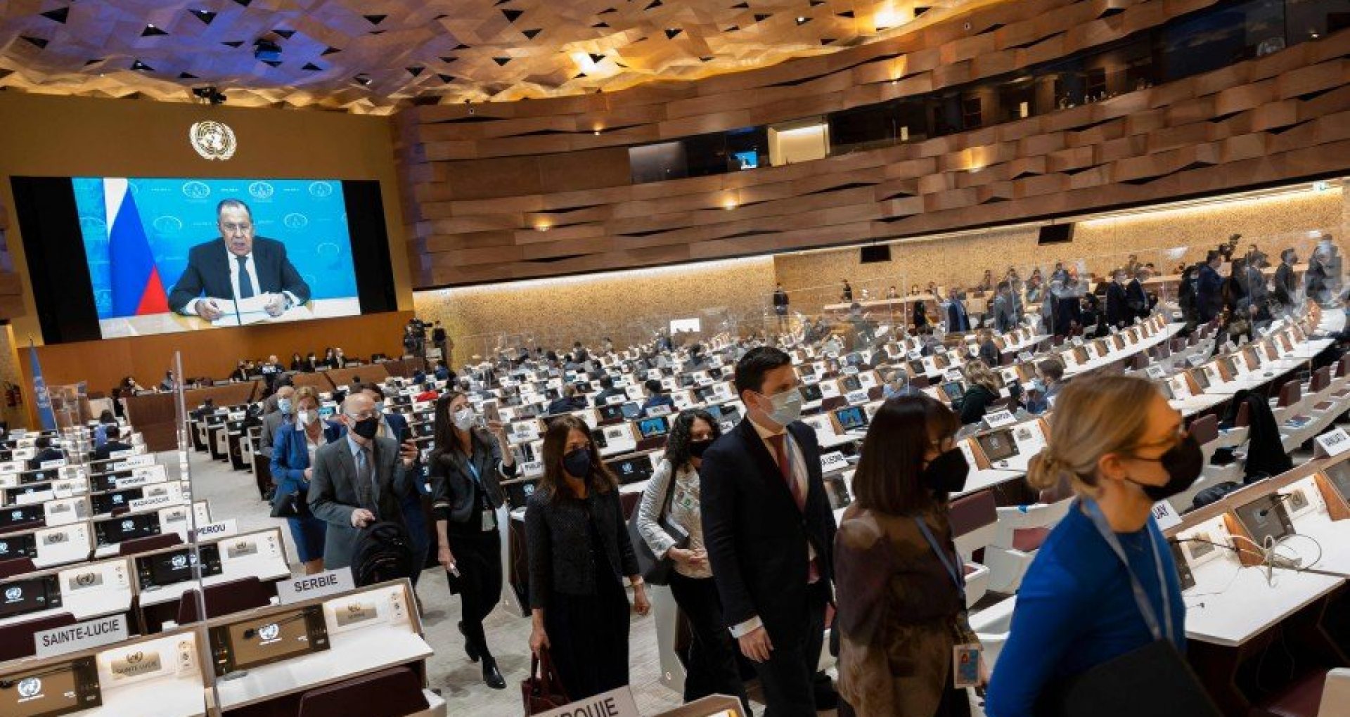 VIDEO/ Ambasadorii occidentali au părăsit conferința ONU, când Lavrov a început să vorbească