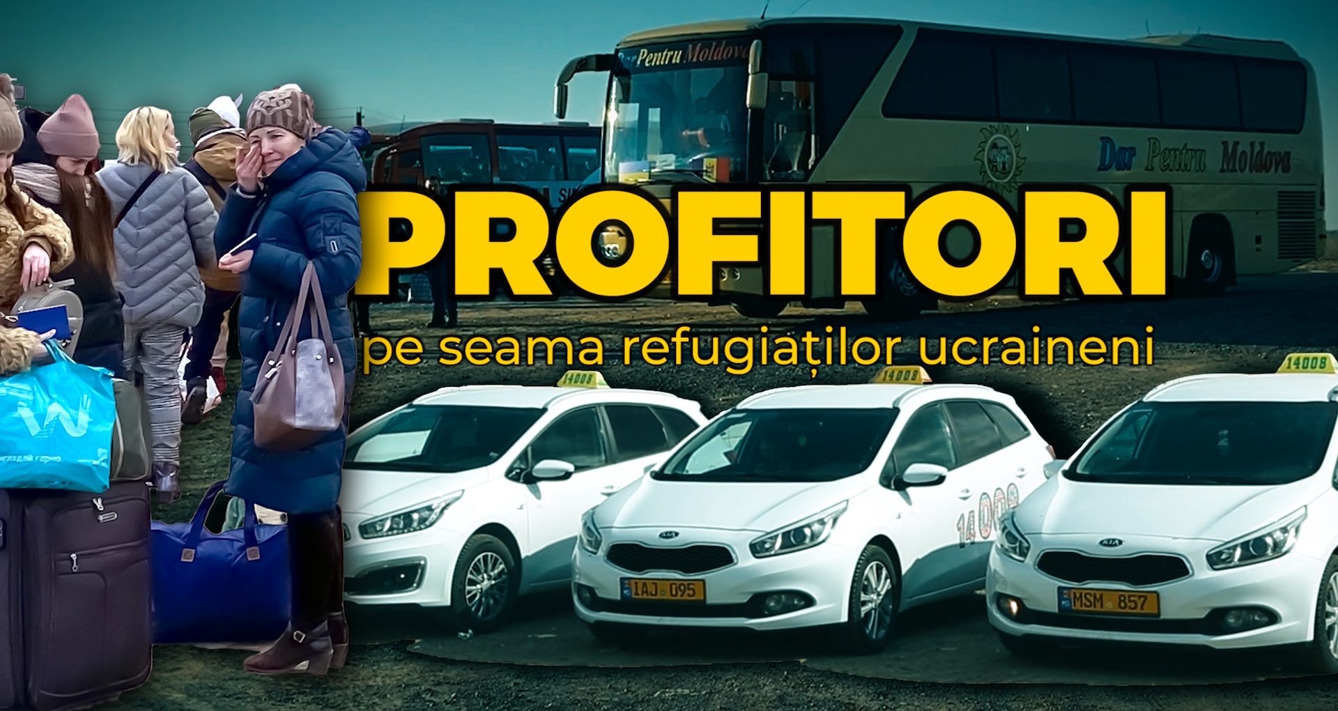 VIDEO/ „Hai să facem o înțelegere. Cauți să mă încarci pe mine, cu 120 (de euro – n.r.) mașina. 15 sunt ai tăi”. Cine și cum face bani pe seama refugiaților ucraineni la Vama Palanca