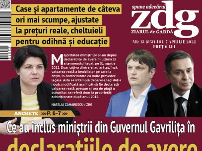 Citiți joi în ZdG: Despre ce au inclus miniștrii din Guvernul Gavrilița în declarațiile de avere. Doar câțiva dintre ei au arătat valoarea reală a imobilelor pe care le dețin