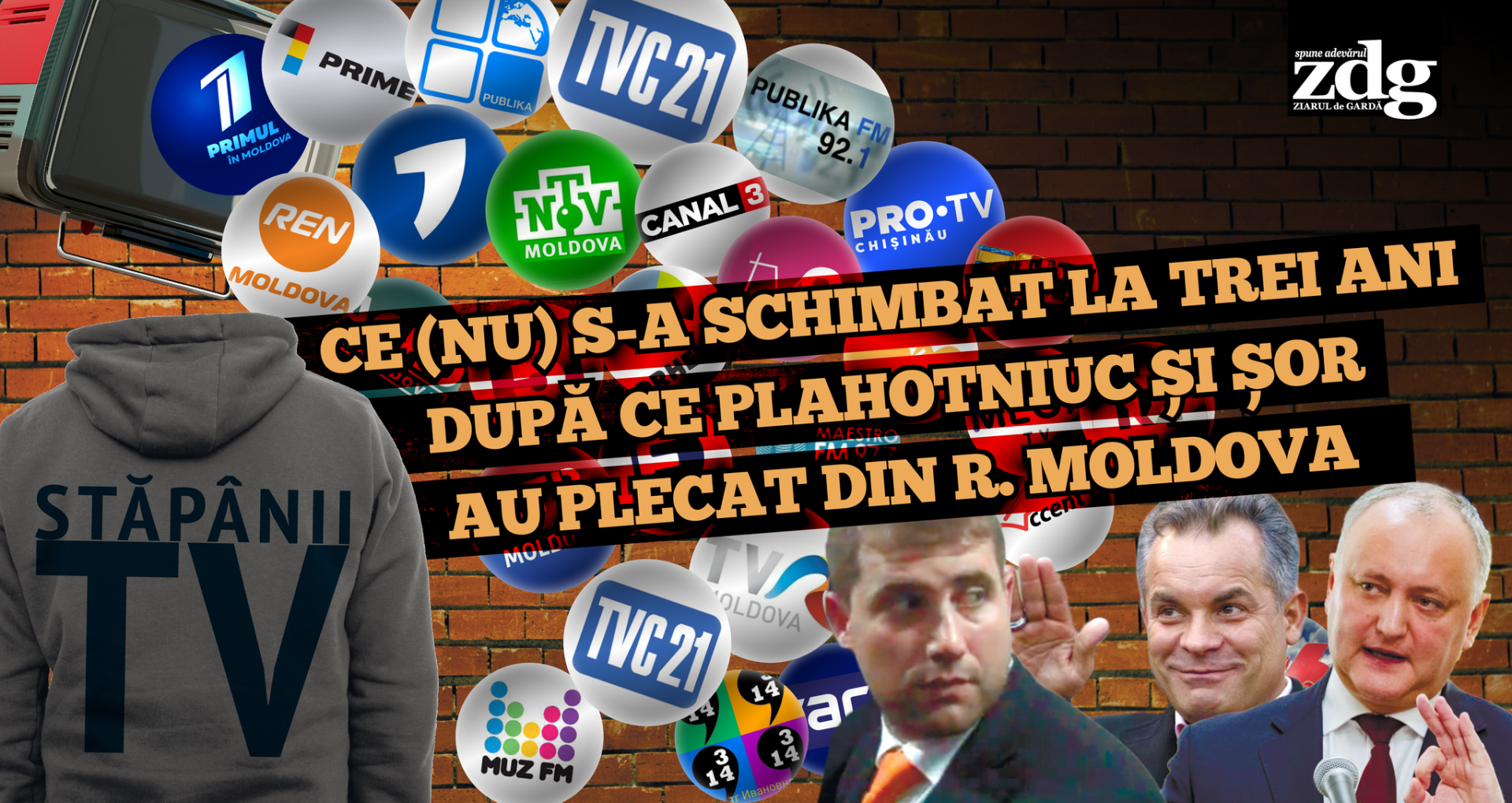 VIDEO/ Stăpânii televiziunilor: Ce (nu) s-a schimbat la trei ani după ce Plahotniuc și Șor au plecat din R. Moldova