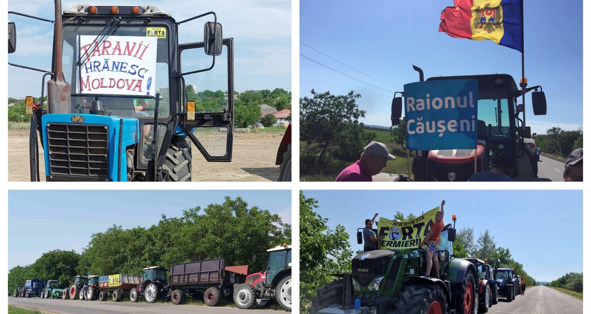 „Motorina nu este un lux pentru țărani”. Fermierii protestează în mai multe raioane din R. Moldova. Revendicările acestora – FOTO
