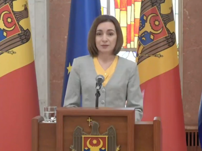 VIDEO/ Președinta Maia Sandu: „Statutul de țară candidată pentru aderarea la UE oferă țării noastre o direcție clară de dezvoltare și sprijin pe această cale”